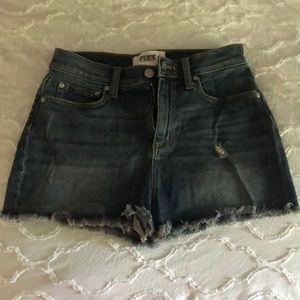 Pink High Waisted Jean Shorts